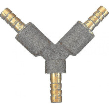 Ball Valve, 3-way, Y-ball Valve, Barbed Pipe Fitting, Adapter for Tap, Water, Gas, Oil