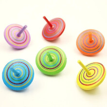 Gyroscope, 3pcs/set Hand Painted Gyroscope, Toy Educational Toy Kindergarten Toy Gyroscope