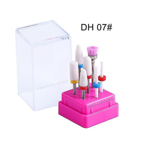 (DH 07) Combined Cutters Set For Manicure , Ceramic Bits Kit Electric Removing Gel Polishing Tools