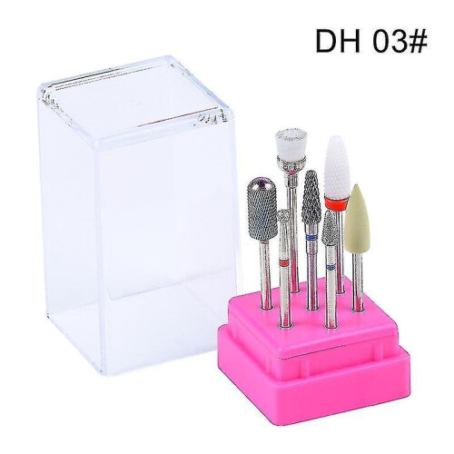 (DH 01) Combined Cutters Set For Manicure , Ceramic Bits Kit Electric Removing Gel Polishing Tools