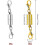10 Chains, Carbine Joints, Jewelry Locks, 3