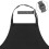 (Black) 2 Pack Unisex Adjustable Bib Apron With 2 Pockets Cooking Kitchen Aprons 3