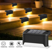 Solar Lamp for Outdoor 8 Pieces Led Deck Lights Step Lamp Solar Outdoor Outdoor Path Stair Lamp for