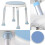Healthcare Shower Stool, Rounded Surface, with Swivel Seat 4