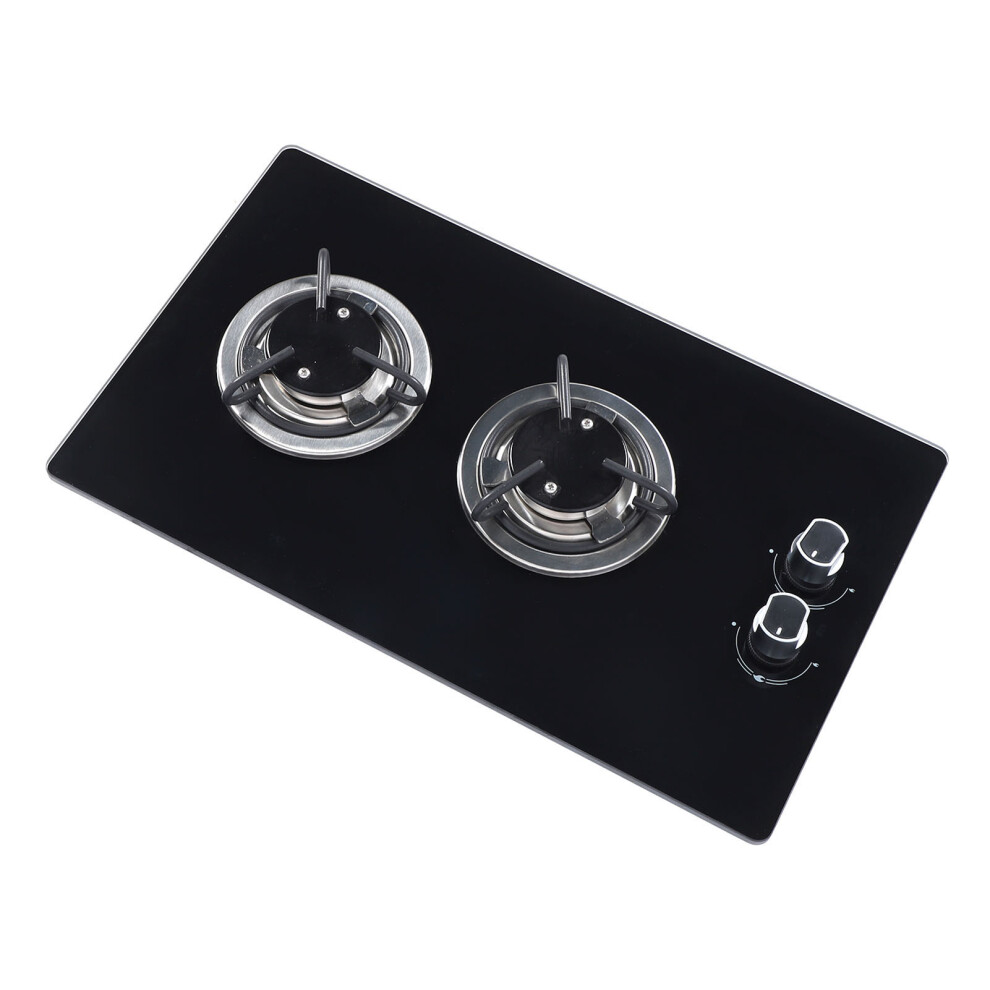Marine 2 Burner Lpg Gas Stove 1.8Kw Tempered Glass Double Hob 7651333085245