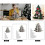 3pcs Fabric Tree Sewing Template, Quilting Set Pattern Template for 3 Size, Diy Cut On Fold Template 3