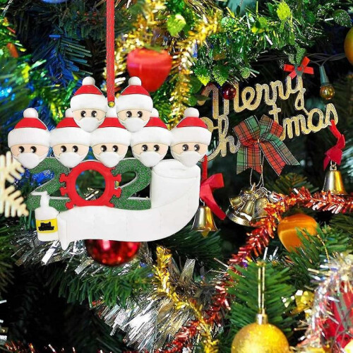 Quarantine Survived Ornament Kit, 2020 Customized Xmas Tree Pendants Diy 2