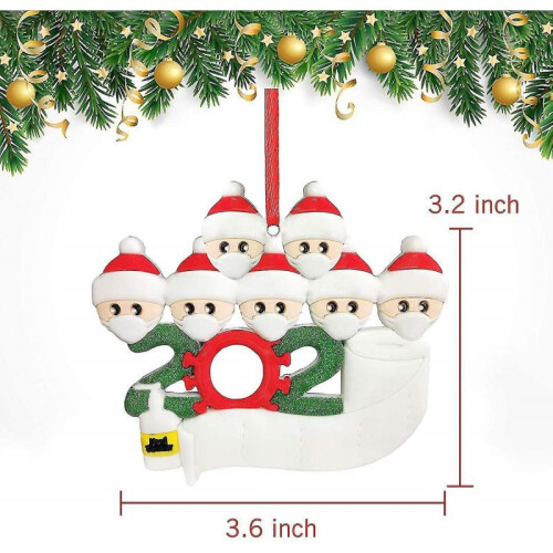 Quarantine Survived Ornament Kit, 2020 Customized Xmas Tree Pendants Diy 1