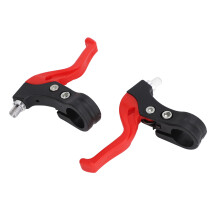 1 Paar Kinder Fahrrad Bremshebel Ersatz Nylon Links und Rechts Universal Kinder Fahrrad Bremshebel Fahrrad Bremshebel Rot