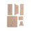6Pcs Transparent Acrylic Long Wallet Template for Precise DIY Projects 11