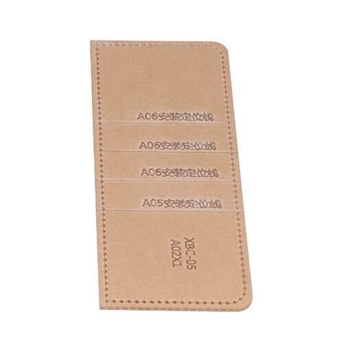6Pcs Transparent Acrylic Long Wallet Template for Precise DIY Projects 2
