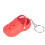Mini süßer Silikon-Slipper-Schlüsselanhänger - Rot 3