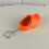 Porte-clés en silicone en forme de mini chausson, orange 1