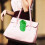 Schlüsselanhänger Mini Silikon Slipper grasgrüne Tasche 7