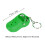 Schlüsselanhänger Mini Silikon Slipper grasgrüne Tasche 2