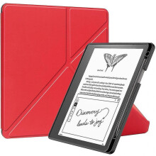 (Red)Cover Pu For Kindle Scribe 2022 10.2 Inch E-reader Cover