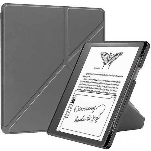 (Grey)Cover Pu For Kindle Scribe 2022 10.2 Inch E-reader Cover