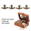 20Pcs Bronze Iron Corner Protectors for Wooden Boxes Vintage Triangular Hardware 8