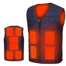 (kids)New 10 Heated Vest Electric Heating Vest Sleeveless Jacket Usb Rechargeable Unisex Outdoor Warm Jack