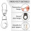 Zipper Pull Replacement for Small Holes Zipper, 10 Pcs Detachable Zipper Pull Tabs for Luggage Cloth 3