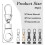 Zipper Pull Replacement for Small Holes Zipper, 10 Pcs Detachable Zipper Pull Tabs for Luggage Cloth 2