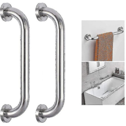 Stainless Steel Grab Bars, 2 Piece Bathroom Grab Bars