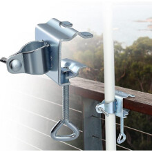 Outdoor Umbrella Stand, Deck Umbrella Clamp, Umbrella Steel Fixing Holder Clamp, Beach Mount Chair F