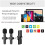 Wireless Microphone with Typ-c Port, Plug-play Mini Lavalier Lapel Mic Potable Clip On Lapel Mic Red 2