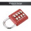 1pcs 8-digit Combination Padlock Push Button for Locker Gym, Case, Drawer, Toolbox Red 4