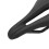 Sella nera in pelle e carbonio cava 164g 155mm 7
