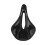 Sella nera in pelle e carbonio cava 164g 155mm 9