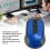 2,4-GHz kabellose Maus 2x AAA blau für Notebook-PC 4