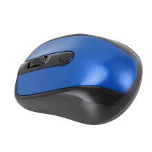 Souris sans fil 2,4 GHz bleue 2xAAA pour ordinateur portable