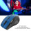 Mouse wireless 2.4G, ottico compatto, 2xAAA, Blu 5