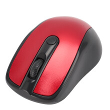 Souris sans fil 2,4 GHz rouge, 2xAAA, ordinateur portable, portée 32,8 pieds