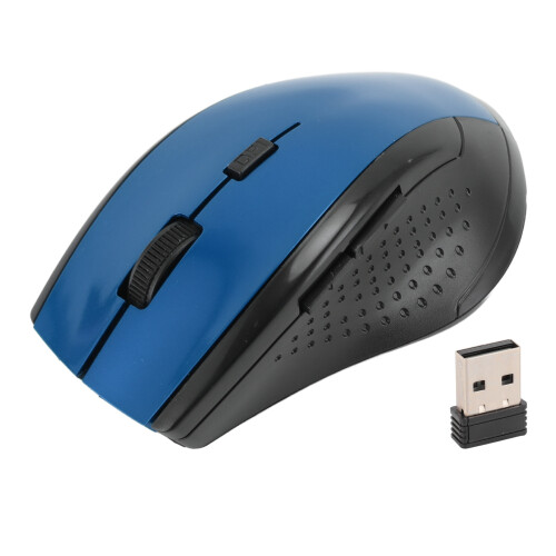 Mouse wireless 2.4G, ottico compatto, 2xAAA, Blu 1