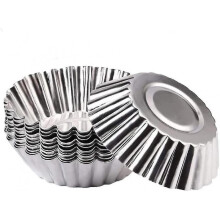 20 Pieces Mini Quiche Mold, Egg Tart Mold, Tartlet Mold, Non-stick And Resistant Reusable Tumbler, F