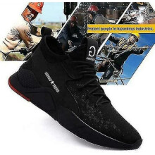 (41) Shoes Anti-smashing Wear-resistant Safety Shoes Breathable And Sneakerszhxy8186