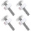 4pcs M10 Threaded Rods for Stair Gates And Gates Snap Fastener Kit for Pet_a1 1