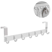(Matte)Over The Door Hook Hanger,punch Coat Hooks Heavy-duty Organizer