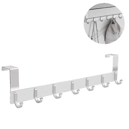 (Matte)Over The Door Hook Hanger,punch Coat Hooks Heavy-duty Organizer