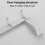 (Matte)Over The Door Hook Hanger,punch Coat Hooks Heavy-duty Organizer 5