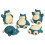 5pcs 3cm Toy Snorlax Feature Fans Pvc Sleeping 1