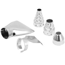 Set Of 5 Stainless Steel Hot Gun Nozzles Kit Gun Accessories