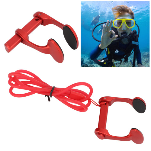 Durable Aluminum Nose Clip with Adjustable Silicone Pads for Diving
