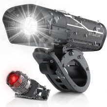 1000 Lumen Usb Rechargeable Bike Set, 3 Led Bike Headlamp