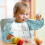 (shape1)3-pack Sleeve Waterproof Bib Coverage Apron Bib Smock Toddler Bibs With Pocket 5