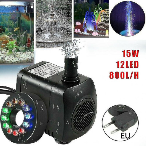 Submersible Pump Ultra Quiet 140 Gph10w) Led Pump (ruipei) 1