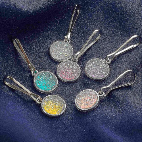 Zipper Pull Charms, Zipper Pulls Replacement, Bling Zipper Tab Tag Removable Mend Fixer for Purses L 2