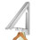 (Silver)Home Retractable Clothes Rack Mounted Folding Clothes Hanger 2
